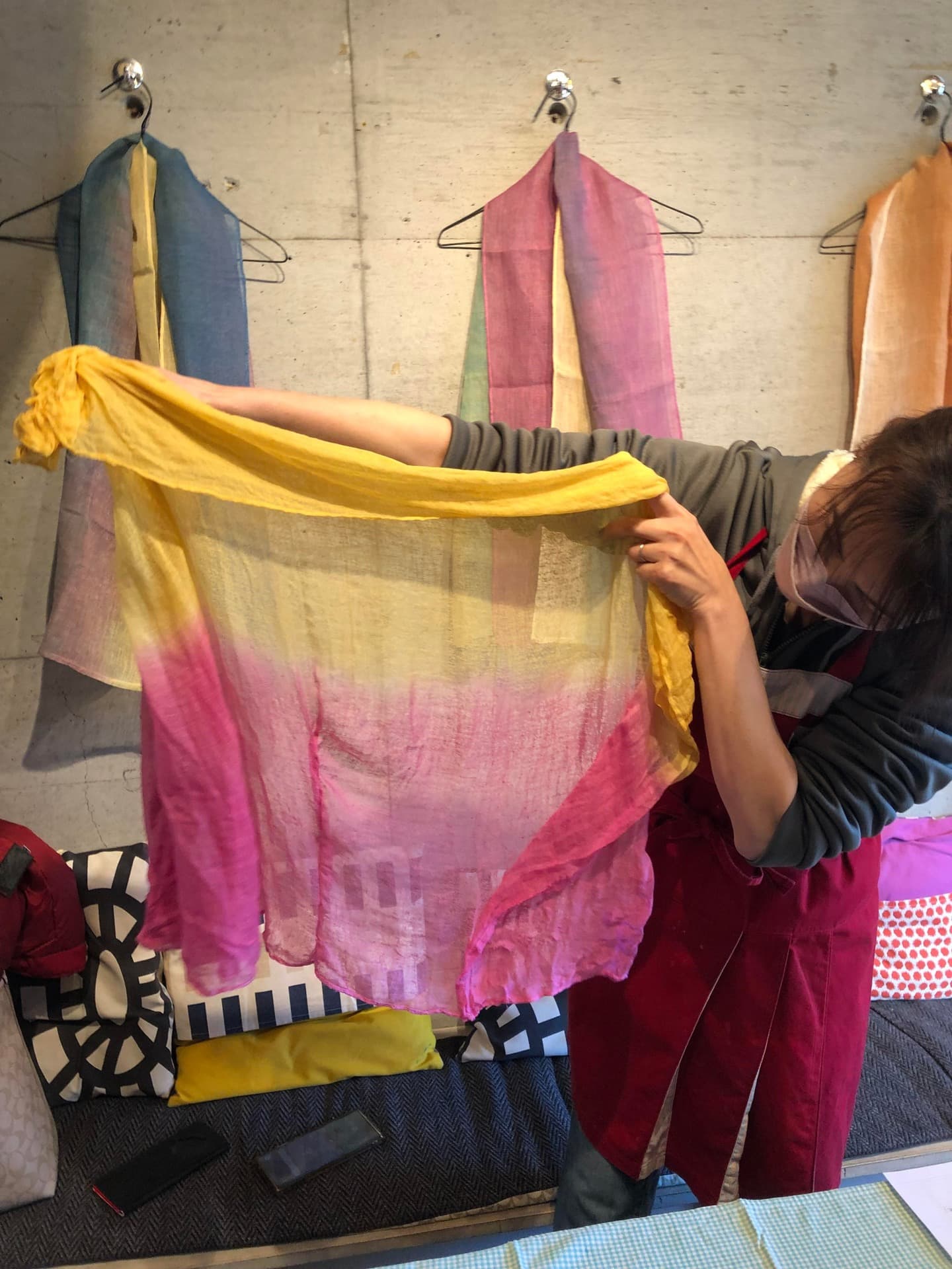 東京　草木染ワークシッョプ　高波動